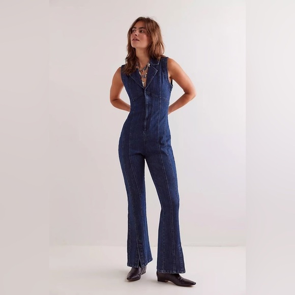 Free People Pants - Free people CRVY Ring The Alarm One-Piece jumpsuit